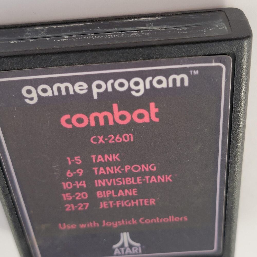 Combat Atari 2600 Game Cartridge Only CX-2601 Multiplayer Shooter Retro Atari